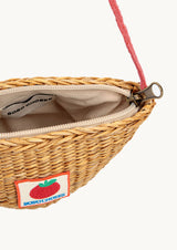 Bobo Choses - Tomato patch raffia hand bag