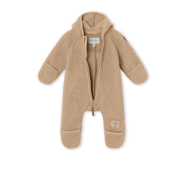 MINI A TURE - Adel teddy fleece jumpsuit - Savannah Tan