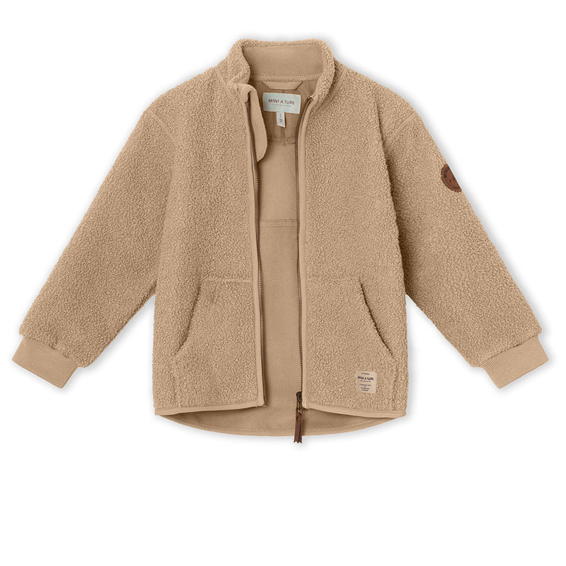 MINI A TURE - Saleh teddyfleece jacket - Savannah tan