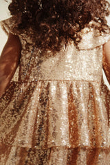 Konges Sløjd - Starla Sequin Dress - Gold Blush