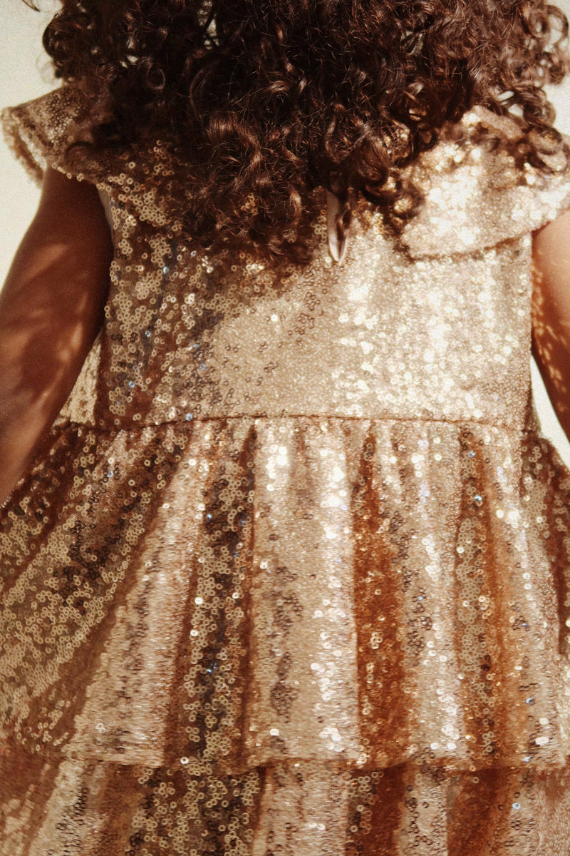 Konges Sløjd - Starla Sequin Dress - Gold Blush