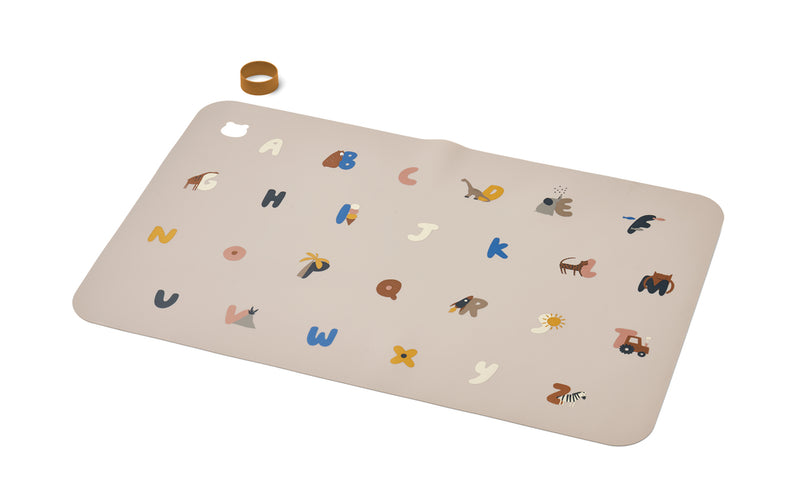 Liewood - Kofi Creativity Mat - Alphabet / Sandy