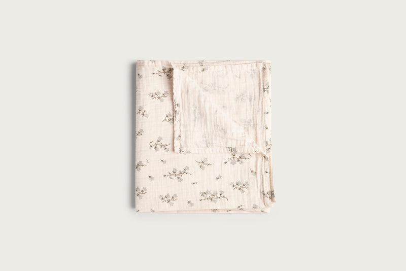 Garbo & Friends - Muslin Swaddle Blanket - Bluebell
