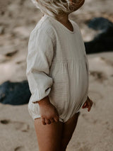 The Simple Folk - The Meadow Romper - Ecru