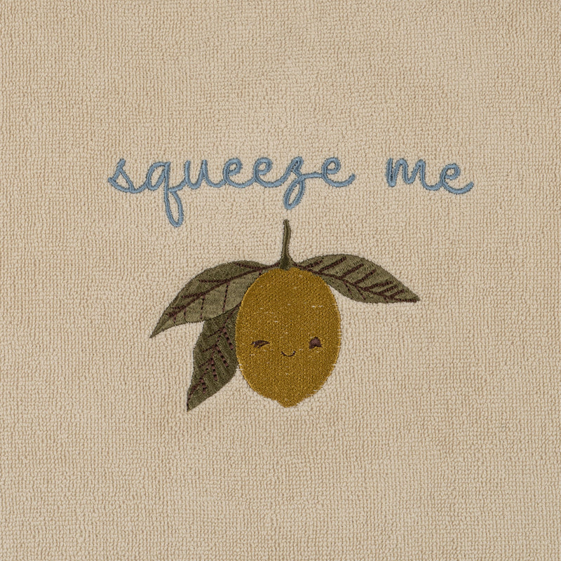 Konges Sløjd  - Terry Ponco Embroidery - Lemon